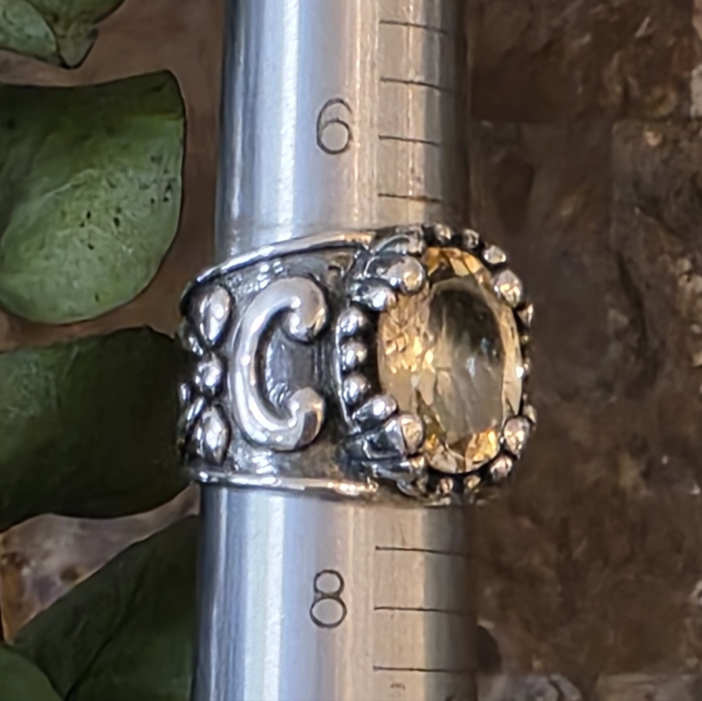 BOLD AND BEAUTIFUL CITRINE IN STERLING SILVER